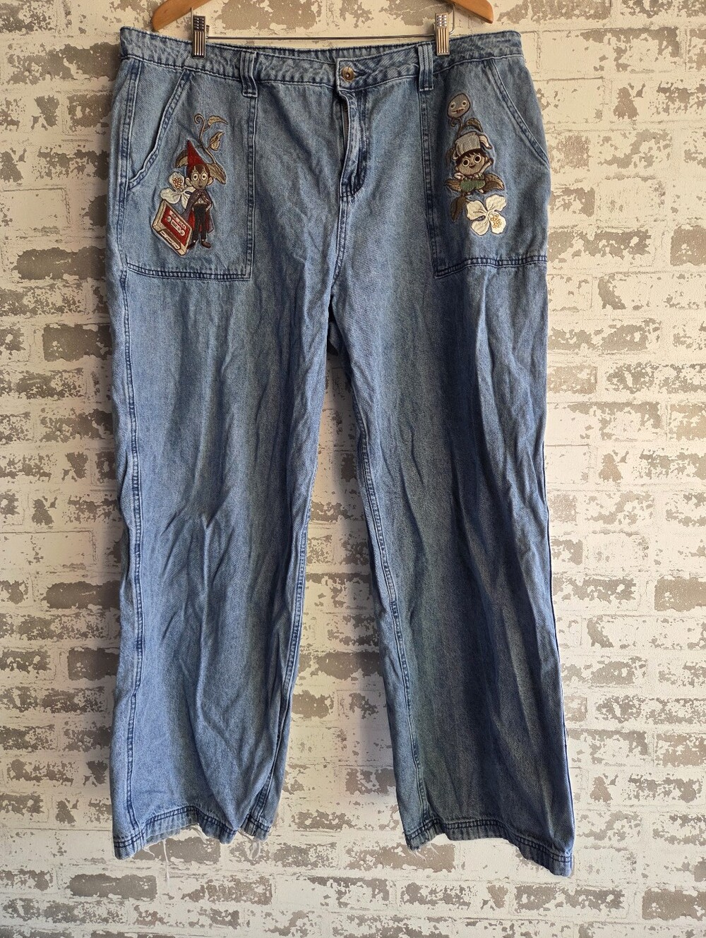 Over The Garden Wall Hot Topic Embroidered Denim Skate Pants Plus Size 20